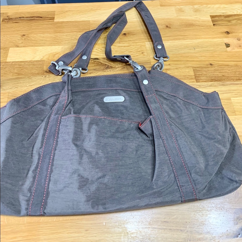 Baggillini Brown satchel tote